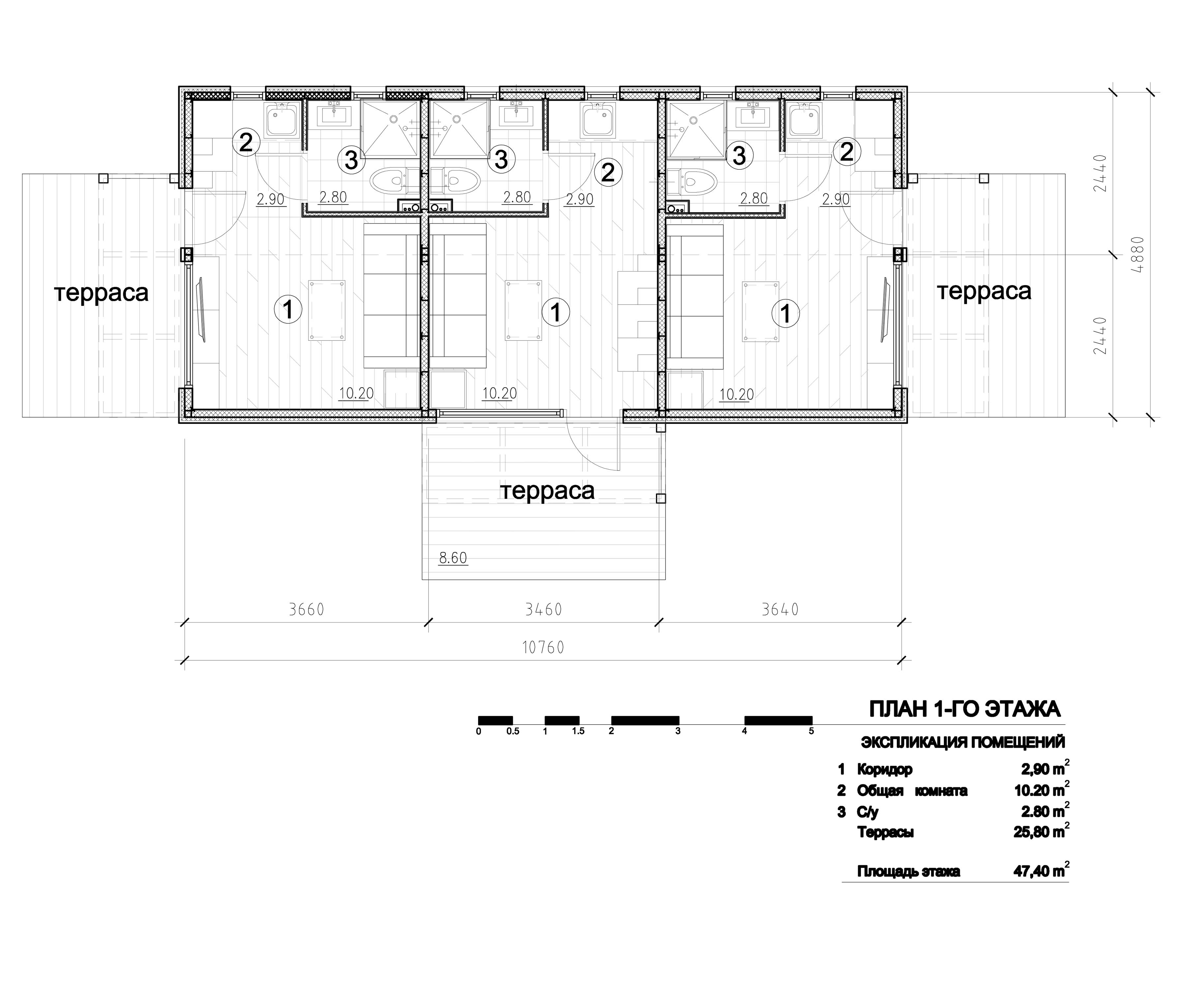 Планировочные решения дома ЭКО-72 первого этажа
